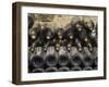 Old Bottles Aging in the Cellar, Chateau Vannieres, La Cadiere d'Azur-Per Karlsson-Framed Premium Photographic Print