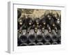 Old Bottles Aging in the Cellar, Chateau Vannieres, La Cadiere d'Azur-Per Karlsson-Framed Premium Photographic Print