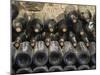 Old Bottles Aging in the Cellar, Chateau Vannieres, La Cadiere d'Azur-Per Karlsson-Mounted Premium Photographic Print