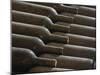 Old Bottles Aging in the Cellar, Chateau Vannieres, La Cadiere d'Azur-Per Karlsson-Mounted Premium Photographic Print