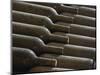 Old Bottles Aging in the Cellar, Chateau Vannieres, La Cadiere d'Azur-Per Karlsson-Mounted Photographic Print