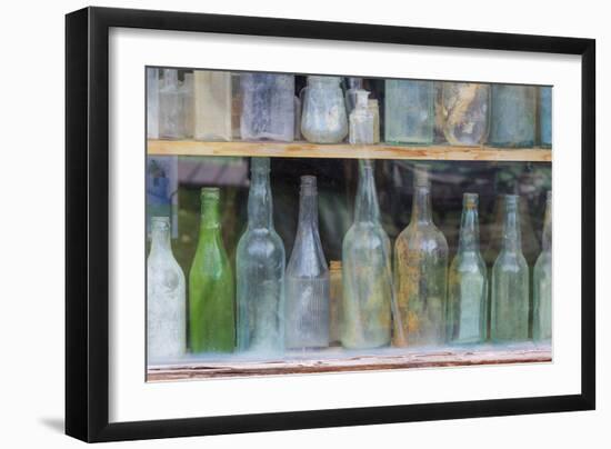 Old Bottles I-Kathy Mahan-Framed Photographic Print