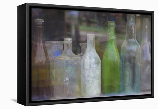 Old Bottles II-Kathy Mahan-Framed Stretched Canvas