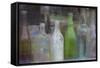 Old Bottles II-Kathy Mahan-Framed Stretched Canvas