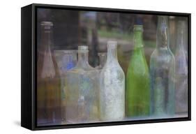 Old Bottles II-Kathy Mahan-Framed Stretched Canvas