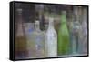 Old Bottles II-Kathy Mahan-Framed Stretched Canvas