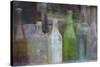 Old Bottles II-Kathy Mahan-Stretched Canvas
