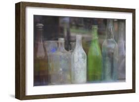 Old Bottles II-Kathy Mahan-Framed Photographic Print