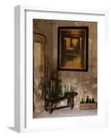 Old Bottling Machine Inside a Disused Winery in the Village of Abalos-John Warburton-lee-Framed Photographic Print