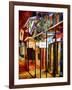 Old Bourbon Street Glow-Diane Millsap-Framed Art Print