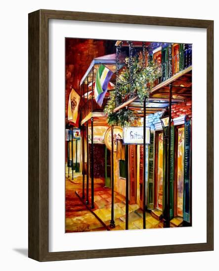 Old Bourbon Street Glow-Diane Millsap-Framed Art Print