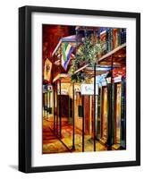 Old Bourbon Street Glow-Diane Millsap-Framed Art Print