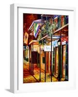 Old Bourbon Street Glow-Diane Millsap-Framed Art Print