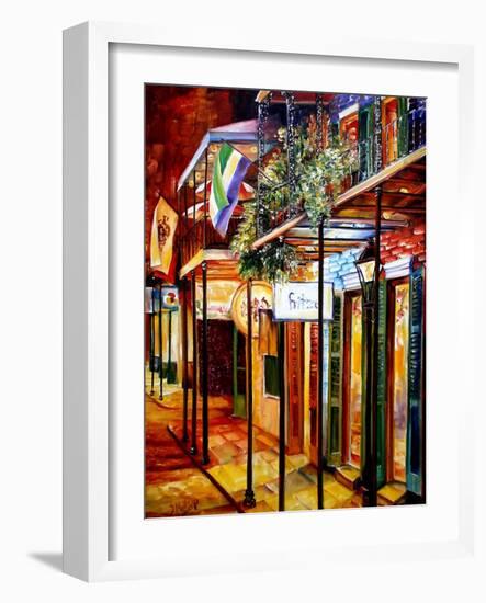 Old Bourbon Street Glow-Diane Millsap-Framed Art Print
