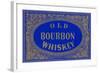 Old Bourbon Whiskey Sign-null-Framed Art Print