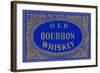 Old Bourbon Whiskey Sign-null-Framed Art Print