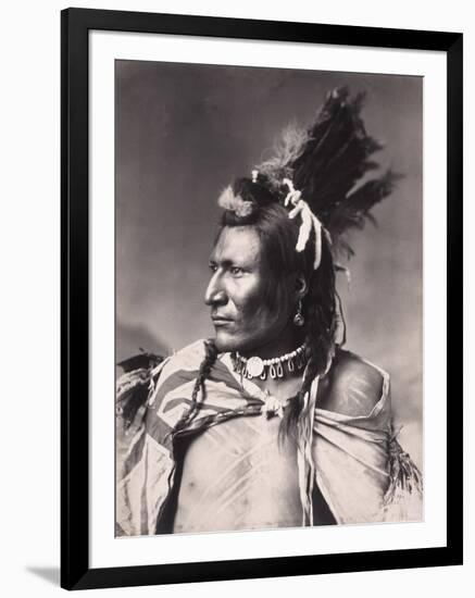 'Old Brass', a Native North American, 19th Century-null-Framed Photographic Print