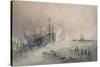 Old Breakwater, Coast of Essex-Charles Bentley-Stretched Canvas