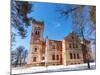Old Brick Building on A Winter Day in Borovichi, Russia-blinow61-Mounted Photographic Print