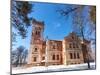 Old Brick Building on A Winter Day in Borovichi, Russia-blinow61-Mounted Photographic Print