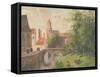 Old Bridge, Bruges-Camille Pissarro-Framed Stretched Canvas