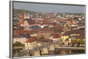 Old Bridge of the Main River, Augustinerkirche Church, Grafeneckart Tower-Markus Lange-Framed Photographic Print