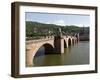 Old Bridge over the River Neckar, Old Town and Castle, Heidelberg, Baden-Wurttemberg, Germany, Euro-Hans Peter Merten-Framed Photographic Print