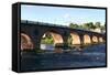 Old Bridge, Perth, Scotland-Peter Thompson-Framed Stretched Canvas