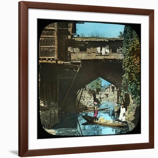 Old Bridge, Srinagar, Kashmir, India, Late 19th or Early 20th Century-null-Framed Giclee Print