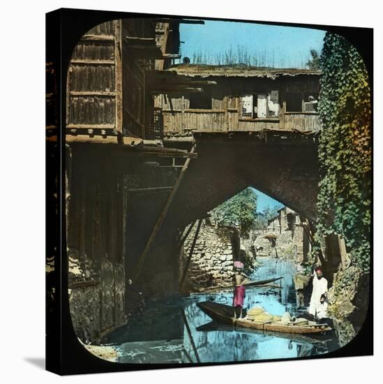 Old Bridge, Srinagar, Kashmir, India, Late 19th or Early 20th Century-null-Stretched Canvas