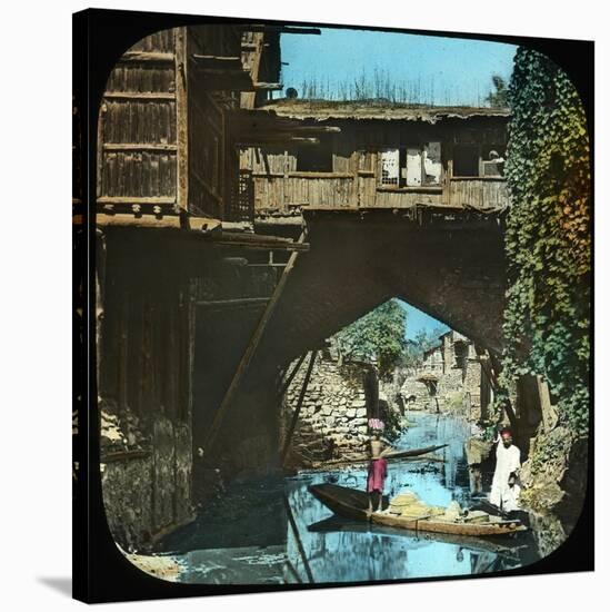 Old Bridge, Srinagar, Kashmir, India, Late 19th or Early 20th Century-null-Stretched Canvas