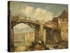 Old Bridge-George Balmer-Stretched Canvas