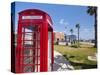 Old British Telephone Call Box at the Cruise Terminal in the Royal Naval Dockyard, Bermuda-Michael DeFreitas-Stretched Canvas