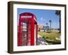 Old British Telephone Call Box at the Cruise Terminal in the Royal Naval Dockyard, Bermuda-Michael DeFreitas-Framed Photographic Print