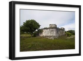 Old British Watch Tower in Barbuda, Antigua and Barbuda, West Indies, Caribbean, Central America-Michael Runkel-Framed Photographic Print