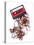 Old Broken Music Cassette-Twin design-Stretched Canvas