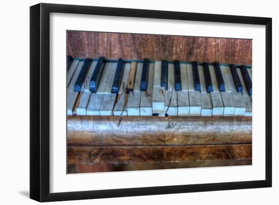 Old Broken Piano-Nathan Wright-Framed Photographic Print