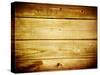 Old Brown Wooden Planks Background-caesart-Stretched Canvas