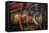 Old Buick Eight Dashboard-Stephen Arens-Framed Stretched Canvas