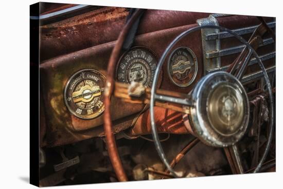 Old Buick Eight Dashboard-Stephen Arens-Stretched Canvas
