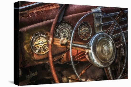 Old Buick Eight Dashboard-Stephen Arens-Stretched Canvas