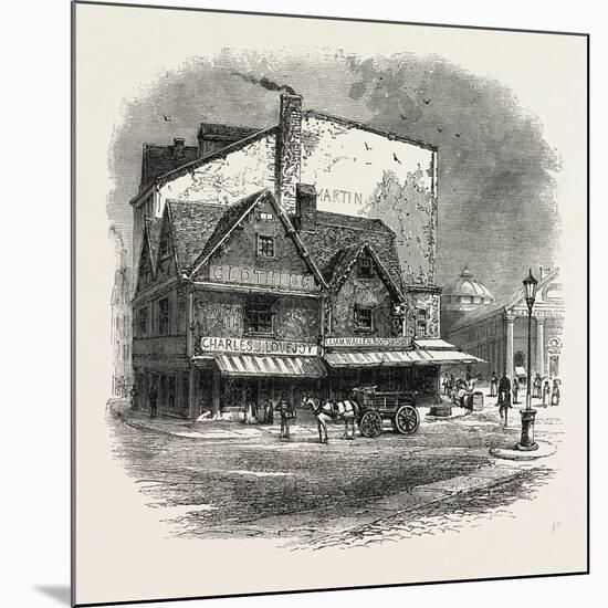 Old Building at Boston Where the Tea Plot Is Supposed to Have Been Hatched, USA, 1870S-null-Mounted Giclee Print
