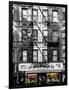 Old Building Facade in the Colors of the American Flag in Times Square - Manhattan - NYC-Philippe Hugonnard-Framed Photographic Print