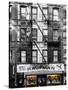 Old Building Facade in the Colors of the American Flag in Times Square - Manhattan - NYC-Philippe Hugonnard-Stretched Canvas