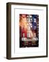 Old Building Facade in the Colors of the American Flag in Times Square - Manhattan - NYC-Philippe Hugonnard-Framed Art Print