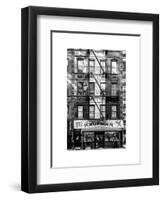 Old Building Facade in the Colors of the American Flag in Times Square - Manhattan - NYC-Philippe Hugonnard-Framed Art Print