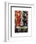 Old Building Facade in the Colors of the American Flag in Times Square - Manhattan - NYC-Philippe Hugonnard-Framed Art Print