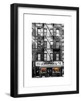 Old Building Facade in the Colors of the American Flag in Times Square - Manhattan - NYC-Philippe Hugonnard-Framed Art Print