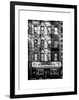 Old Building Facade in the Colors of the American Flag in Times Square - Manhattan - NYC-Philippe Hugonnard-Framed Art Print