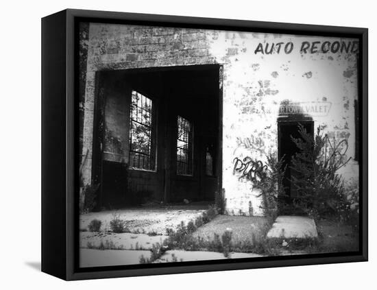 Old Building In Detroit 1-NaxArt-Framed Stretched Canvas